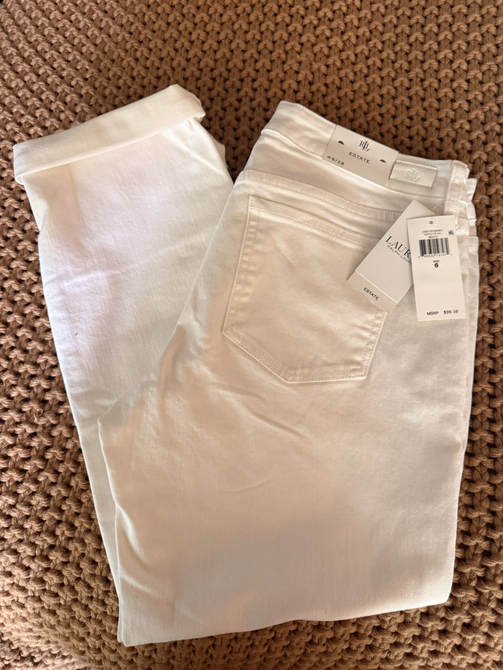 LAUREN RALPH LAUREN White Estate Women's Jeans